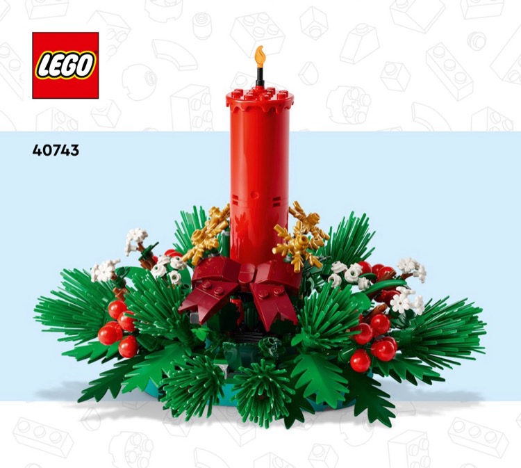 LEGO 40743 Christmas Table Decoration